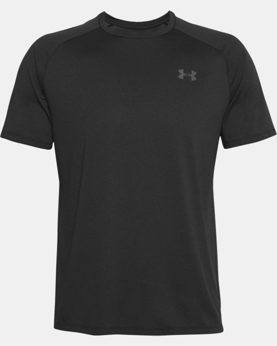 Tee-shirt texturé à manches courtes UA Tech™ 2.0 pour homme, Black, pdpMainDesktop image number 4